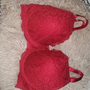 Red Push up bra